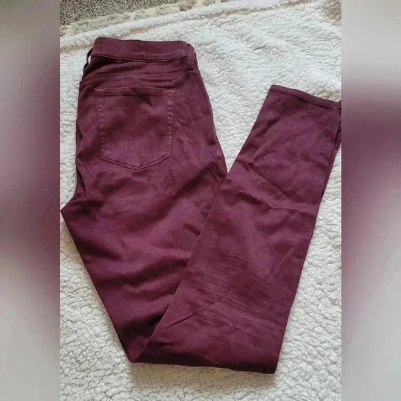 PACSUN low-rise Jeggings, Size 27, Burgundy Wine Denim Stretch Skinny - Picture 3 of 5